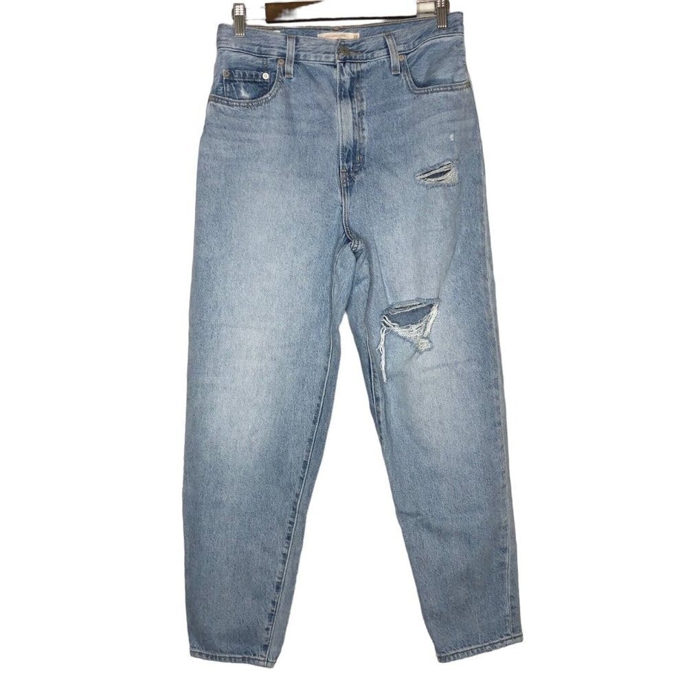 Levi's Light Blue Distressed Jeans for Women